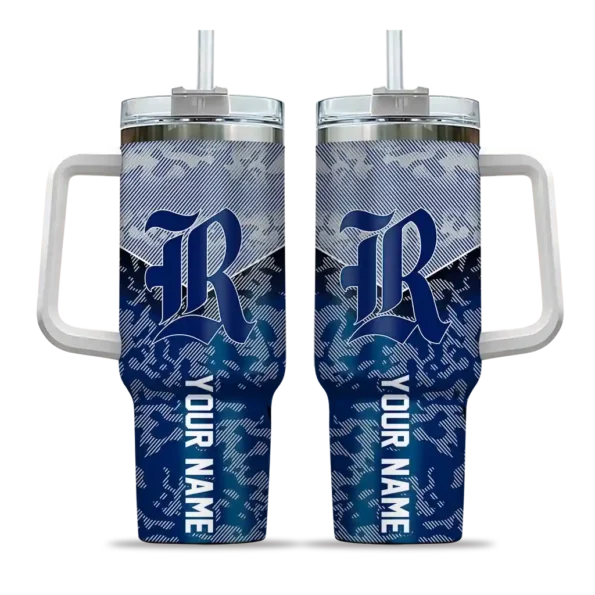 customized rice owls chevron stripe navy blue curved tumbler best selling.webp