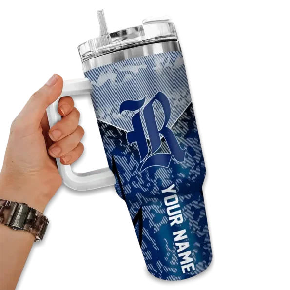 customized rice owls chevron stripe navy blue curved tumbler fashion forward.webp