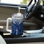 customized rice owls chevron stripe navy blue curved tumbler best selling.webp