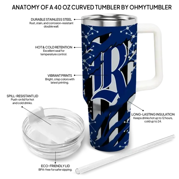 customized rice owls claw cut navy blue black curved tumbler new arrival.webp