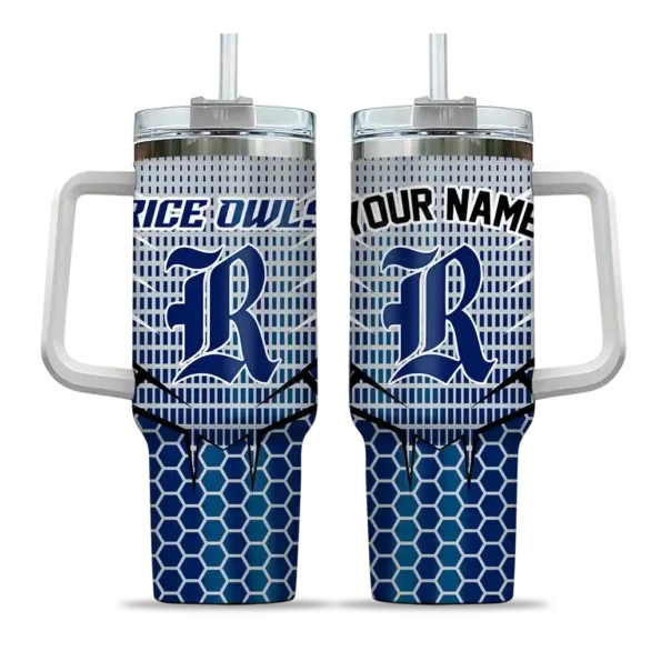 customized rice owls hex texture navy blue curved tumbler best selling.webp