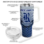 customized rice owls hex texture navy blue curved tumbler best selling.webp