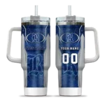 customized rice owls hexagon armor navy blue curved tumbler best selling.webp