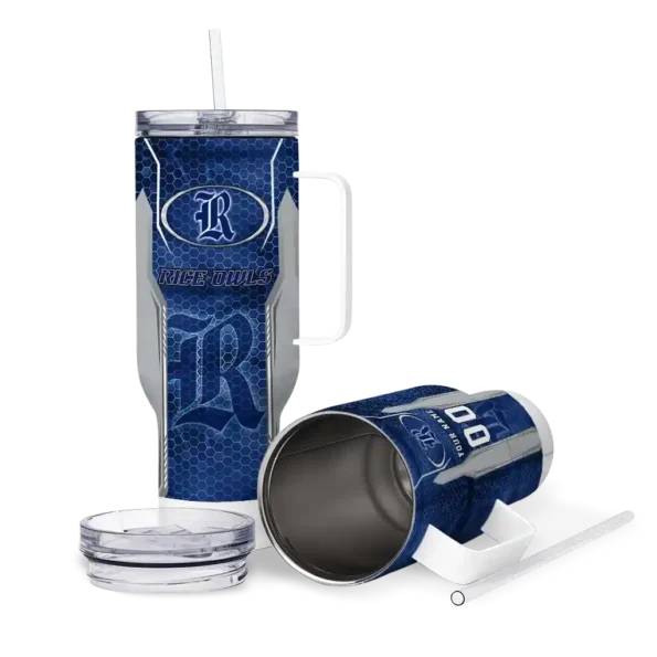 customized rice owls hexagon armor navy blue curved tumbler high quality.webp