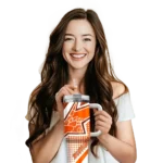 customized sam houston bearkats arrow burst orange curved tumbler best selling.webp