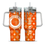 customized sam houston bearkats bullseye drips orange curved tumbler best selling.webp