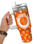 customized sam houston bearkats bullseye drips orange curved tumbler best selling.webp