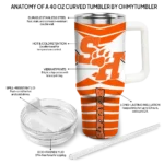 customized sam houston bearkats chevron layers orange curved tumbler best selling.webp