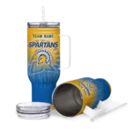 customized san jose state spartans gradient dots blue curved tumbler best selling.webp