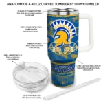 customized san jose state spartans honey streaks blue curved tumbler best selling.webp