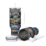 customized san jose state spartans superman shield blue gray curved tumbler best selling.webp