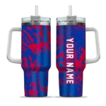 customized smu mustangs burst swirl blue curved tumbler best selling.webp