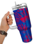 customized smu mustangs burst swirl blue curved tumbler best selling.webp