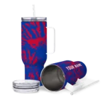 customized smu mustangs burst swirl blue curved tumbler best selling.webp