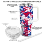 customized smu mustangs camo mashup blue white curved tumbler best selling.webp