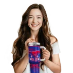 customized smu mustangs honey streaks blue curved tumbler best selling.webp