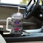 customized smu mustangs superman shield blue gray curved tumbler best selling.webp