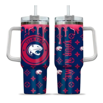 customized south alabama jaguars bullseye drips blue curved tumbler best selling.webp