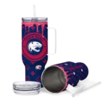 customized south alabama jaguars bullseye drips blue curved tumbler best selling.webp