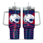 customized south alabama jaguars chevron layers blue curved tumbler best selling.webp