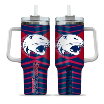 customized south alabama jaguars chevron layers blue curved tumbler best selling.webp