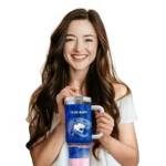 customized south alabama jaguars geometric prism blue curved tumbler best selling.webp