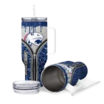 customized south alabama jaguars leopard zipper blue curved tumbler best selling.webp