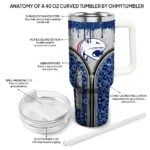 customized south alabama jaguars leopard zipper blue curved tumbler best selling.webp