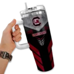 customized south carolina gamecocks arrow armor garnet black curved tumbler best selling.webp
