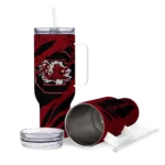 customized south carolina gamecocks claw cut garnet black curved tumbler best selling.webp
