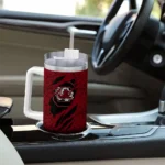 customized south carolina gamecocks claw cut garnet black curved tumbler best selling.webp
