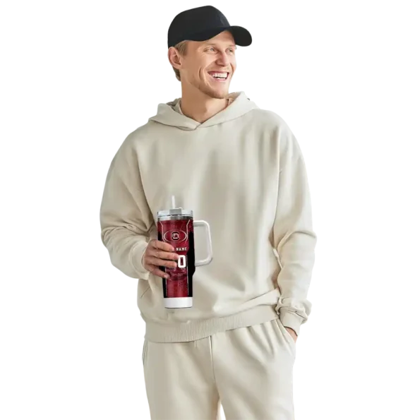 customized south carolina gamecocks hexagon armor garnet curved tumbler top rated.webp