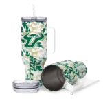 customized south florida bulls camo mashup green white curved tumbler best selling.webp