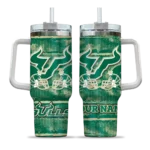 customized south florida bulls honey streaks green curved tumbler best selling.webp
