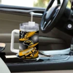 customized southern miss golden eagles abstract paths black curved tumbler best selling.webp