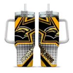 customized southern miss golden eagles arrow burst black curved tumbler best selling.webp