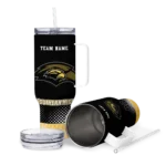 customized southern miss golden eagles geometric prism black curved tumbler best selling.webp