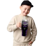 customized tcu horned frogs arrow armor purple black curved tumbler best selling.webp