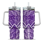 customized tcu horned frogs chevron angle purple curved tumbler best selling.webp