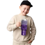 customized tcu horned frogs chevron stripe purple curved tumbler best selling.webp