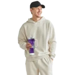 customized tcu horned frogs hexagon armor purple curved tumbler best selling.webp