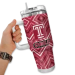 customized temple owls bold diamonds red curved tumbler best selling.webp