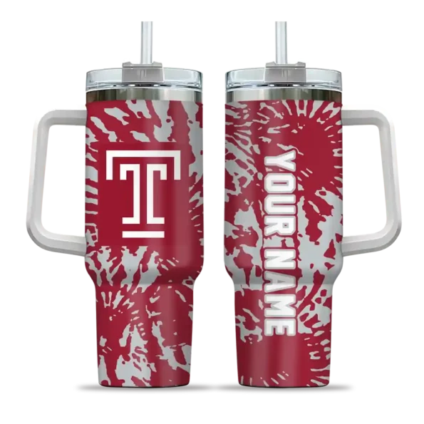 customized temple owls burst swirl red curved tumbler best selling.webp