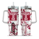 customized temple owls camo mashup red white curved tumbler best selling.webp