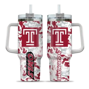 customized temple owls camo mashup red white curved tumbler best selling.webp