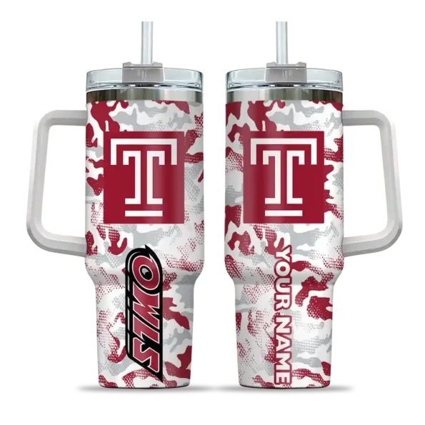 customized temple owls camo mashup red white curved tumbler best selling.webp