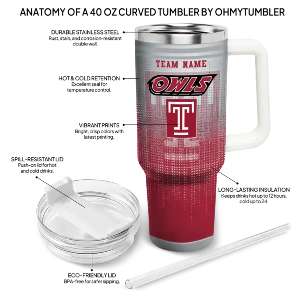 customized temple owls gradient dots red curved tumbler new arrival.webp