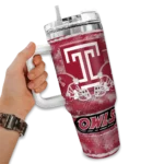 customized temple owls honey streaks red curved tumbler best selling.webp