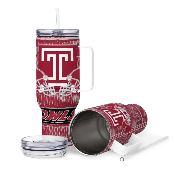 customized temple owls honey streaks red curved tumbler high quality.webp