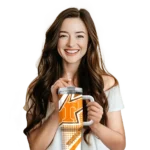 customized tennessee volunteers arrow burst orange curved tumbler best selling.webp